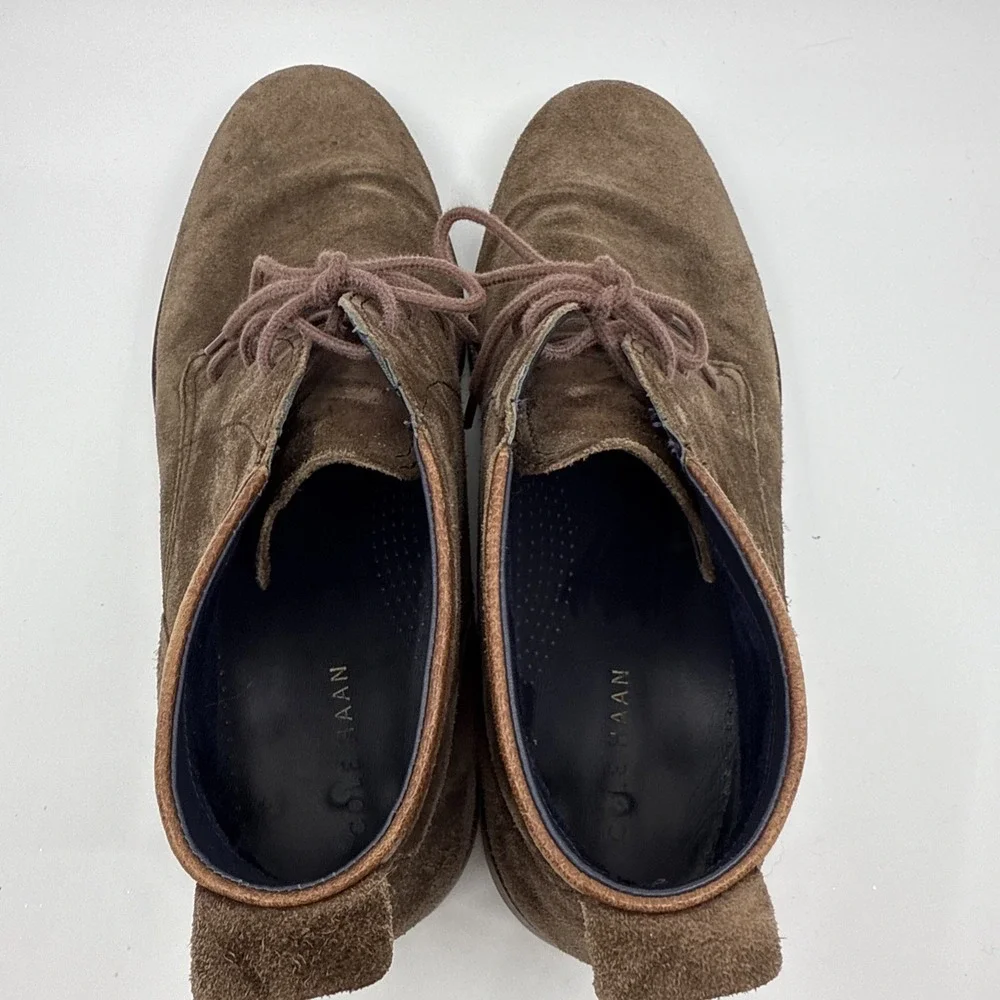 Cole Haan Chukka Ankle Boots Suede Men's 12M Brown C26393 Boho Streetwear
